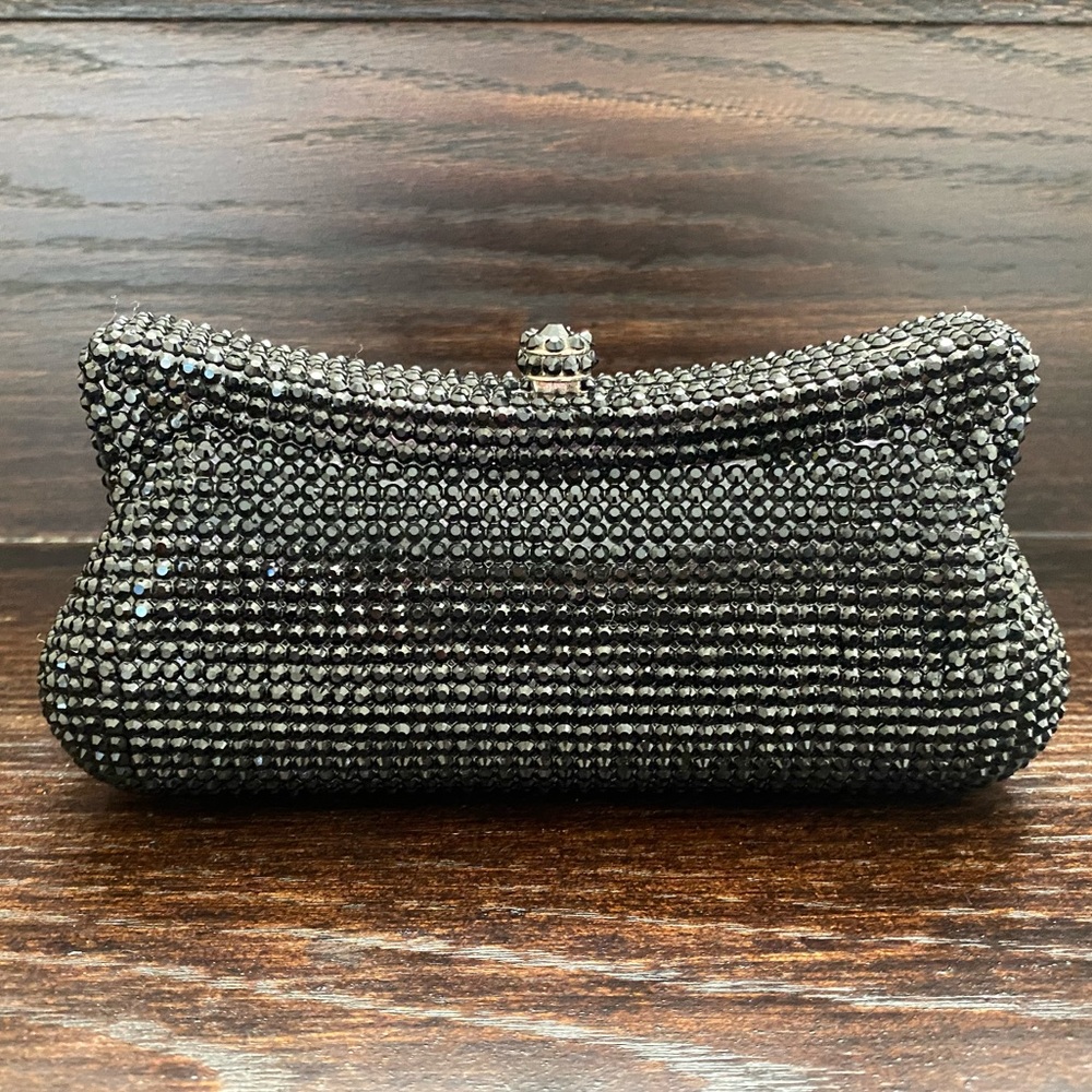 Black Beaded Evening Clutch